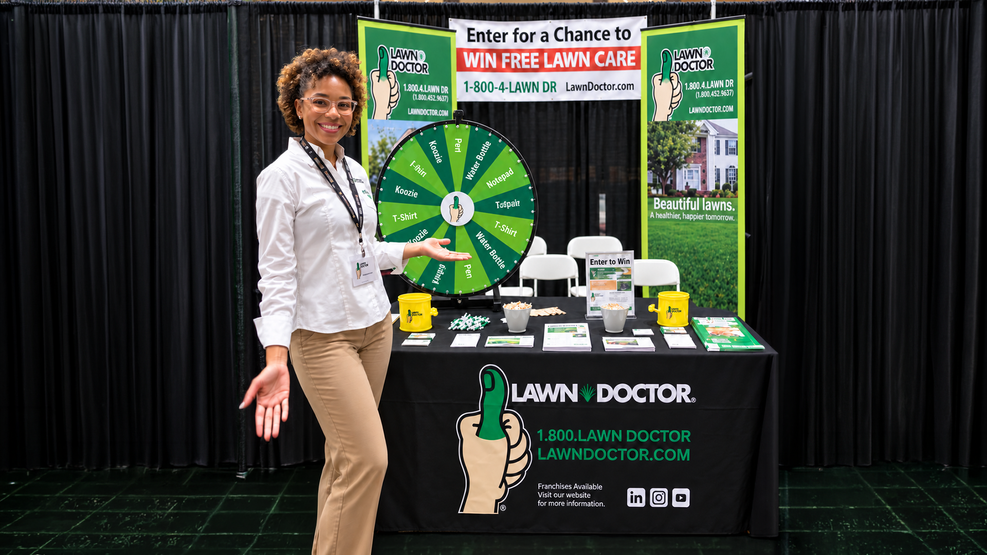 Lawn Doctor trade show giveaway activation