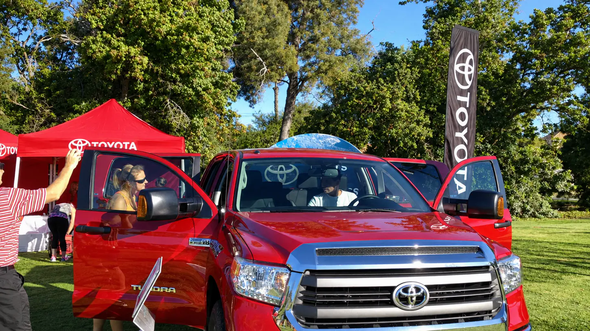 Toyota Tundra outdoor vehicle showcase