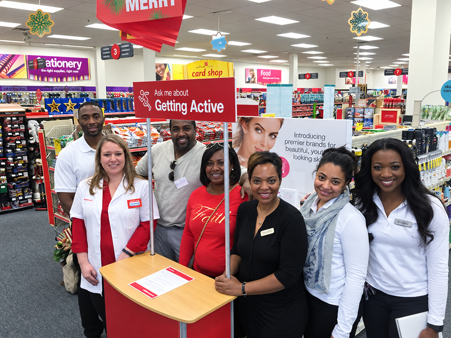 In-store brand activation team creating personalized consumer experiences