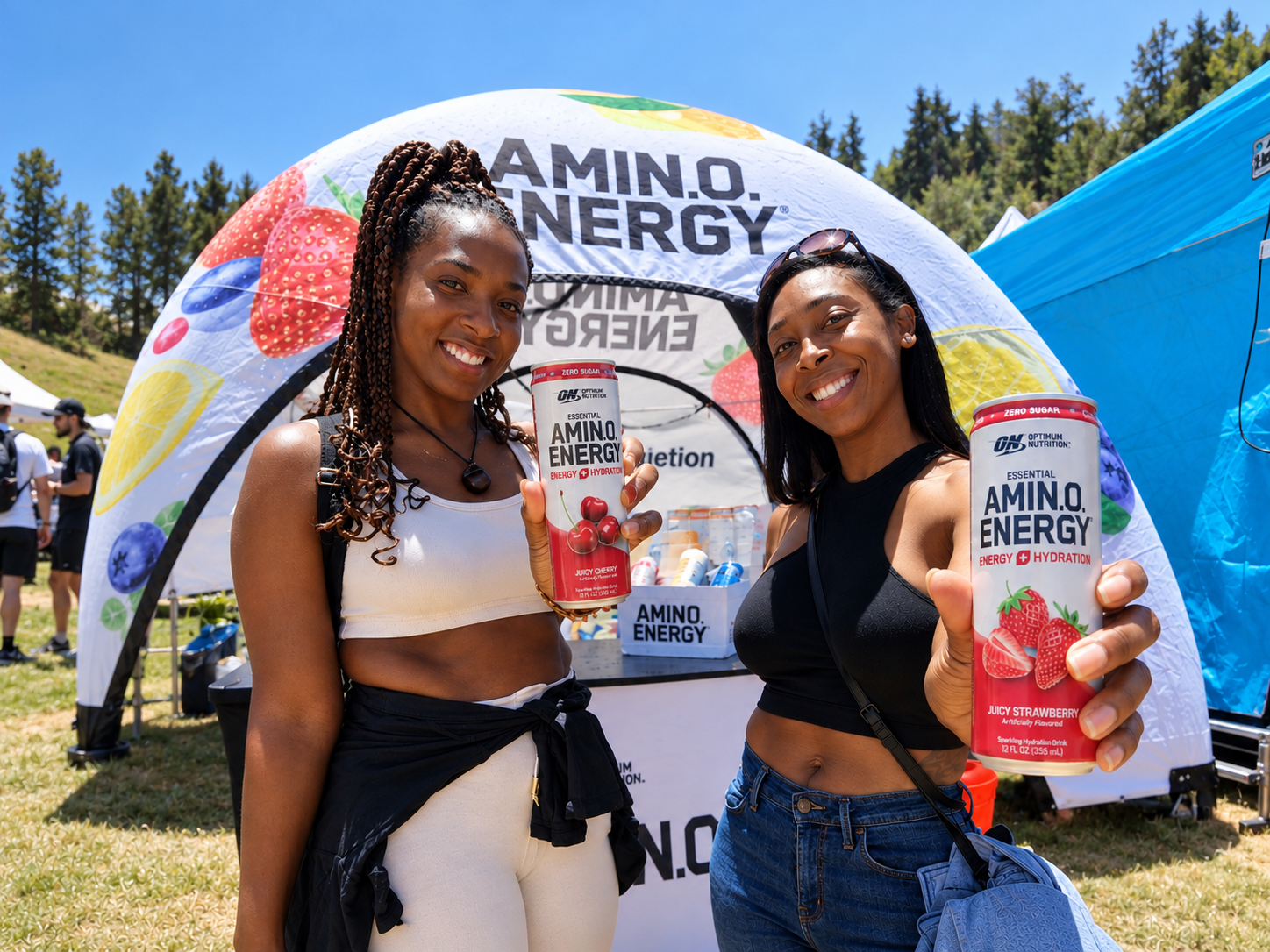 Optimum Nutrition Amino Energy outdoor product sampling activation