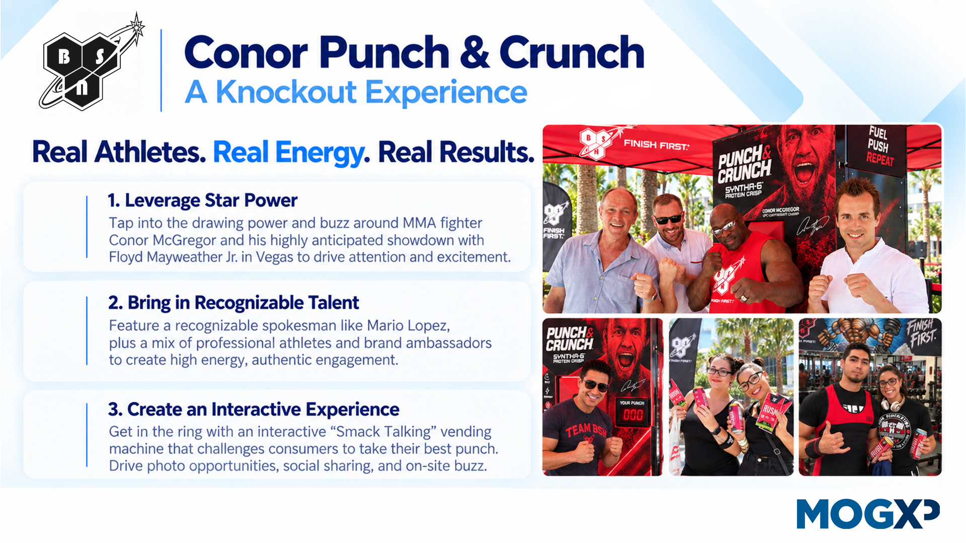 Conor Punch & Crunch knockout experience one-pager