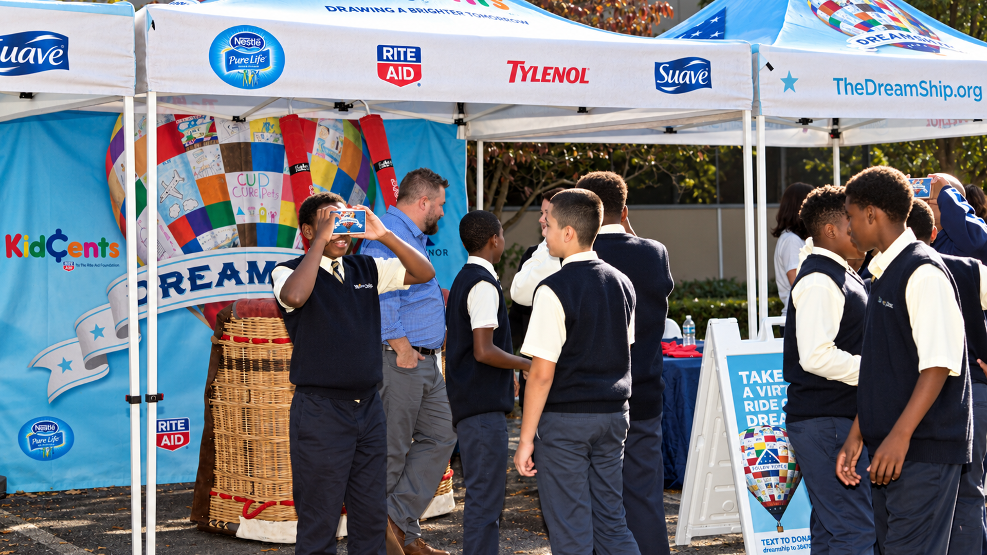 Rite Aid DreamShip KidCents event activation