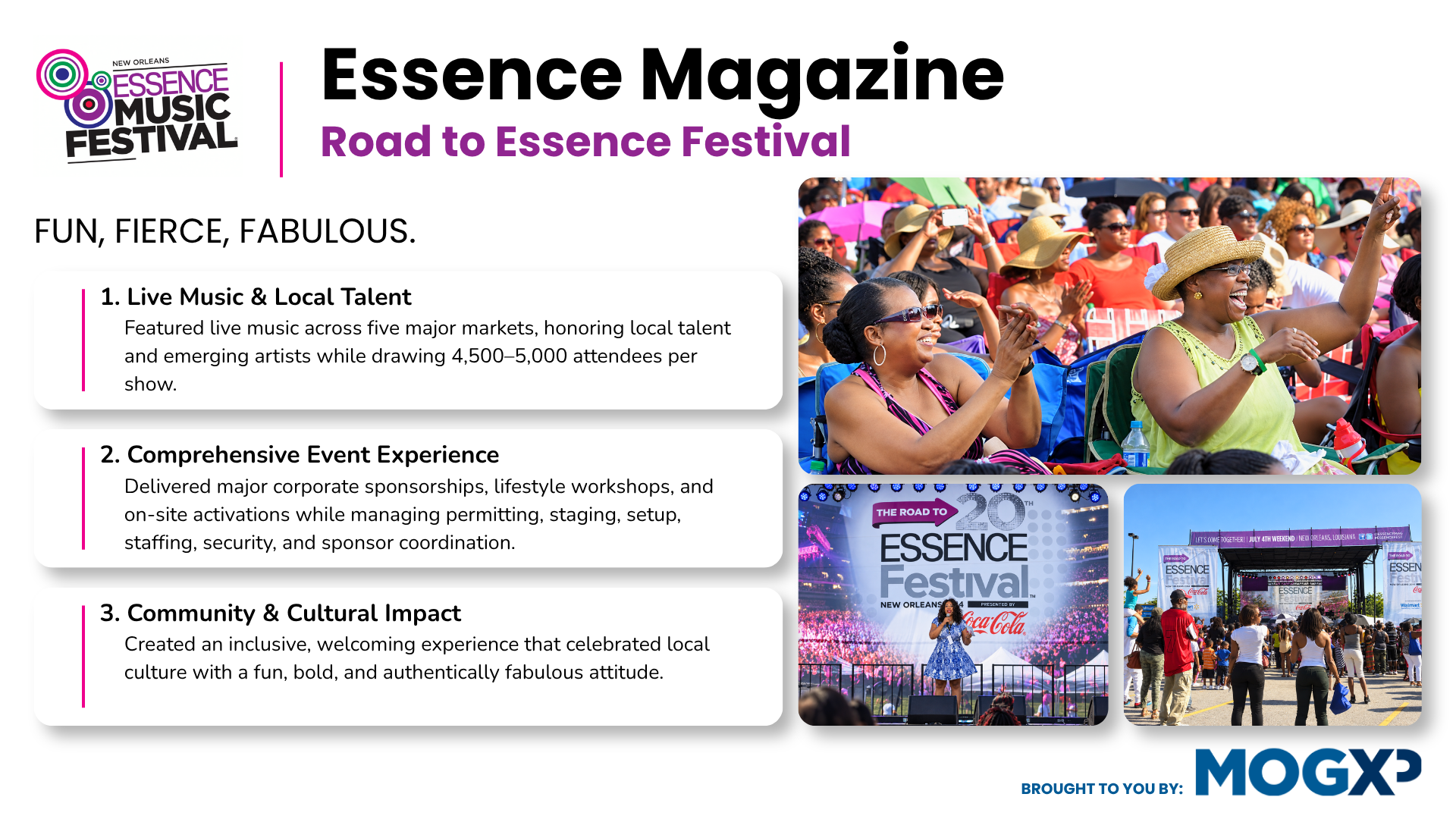 Essence Magazine Road to Essence Music Festival case study overview