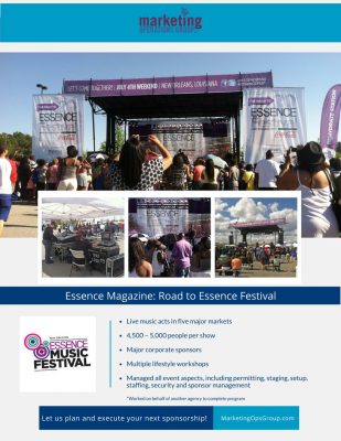 Essence Music Festival Case Study - sponsorship