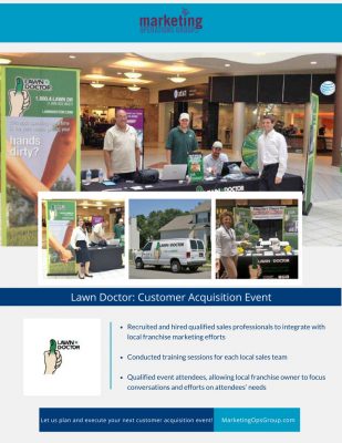 Lawn Doctor Customer Acquisition Event Case Study