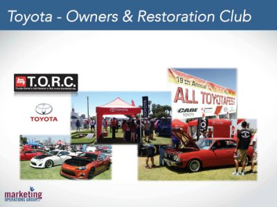 Toyota experiential marketing event