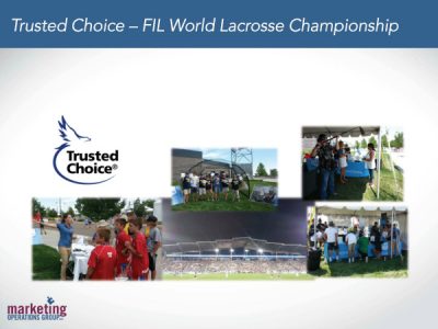 Trusted Choice - FIL World Lacrosse Championship Case Study